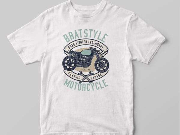 T-shirt Brat Style motocycle