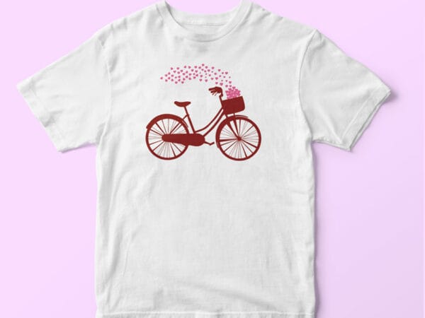 T-shirt Bike com Coração